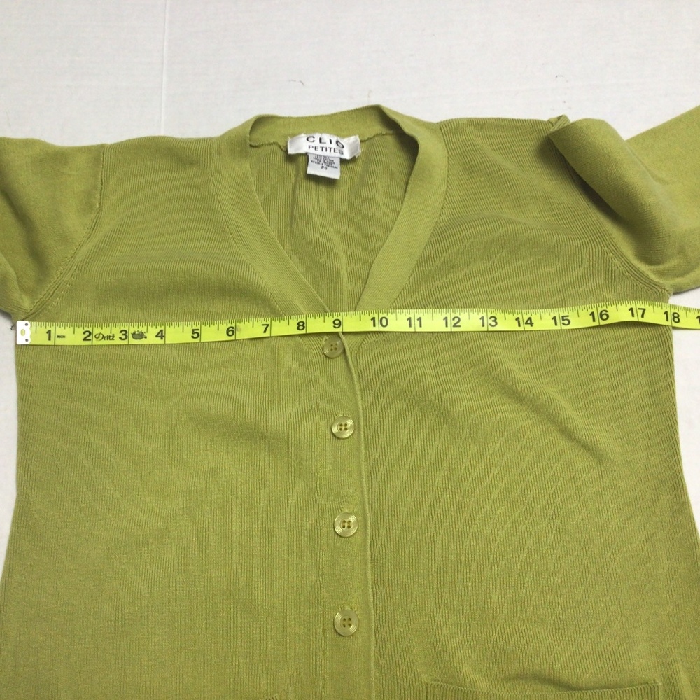Vintage 90s Clio Silk/Cotton Cardigan - Picture 3 of 7